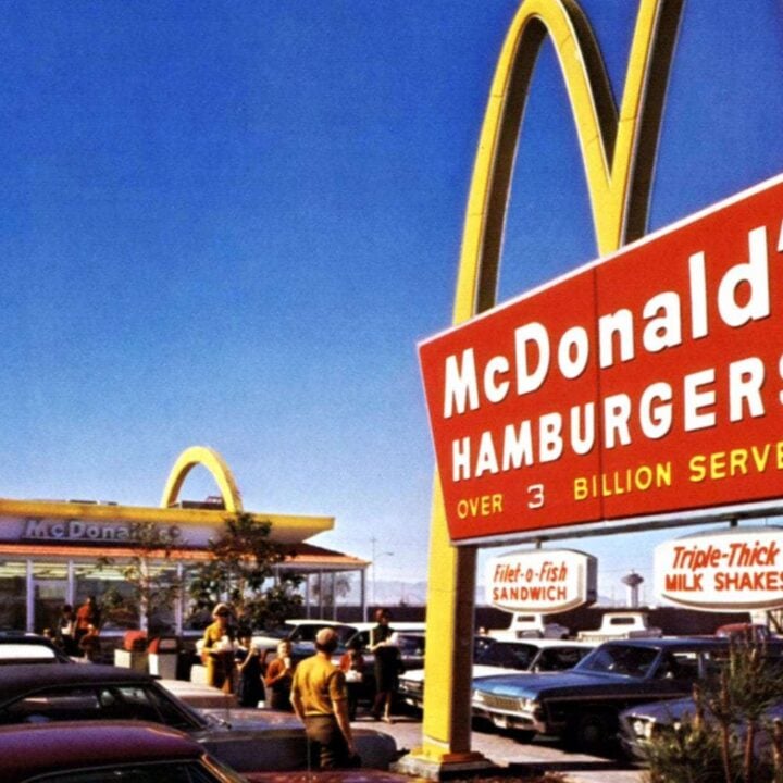 Vintage McDonald's - 5 decades of the famous fast food chain restaurant