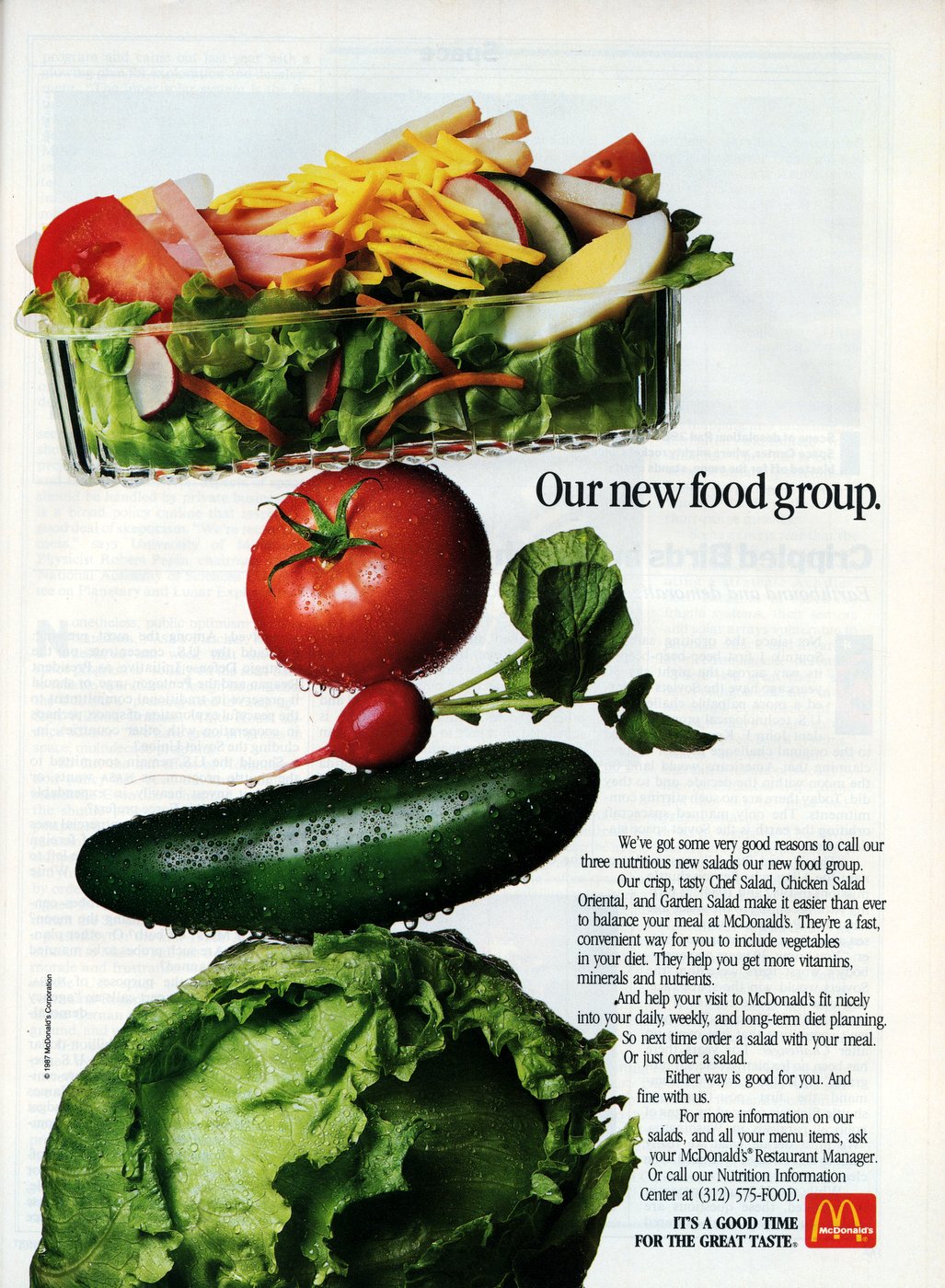 Vintage McDonald's salad ads from 1987 (1)