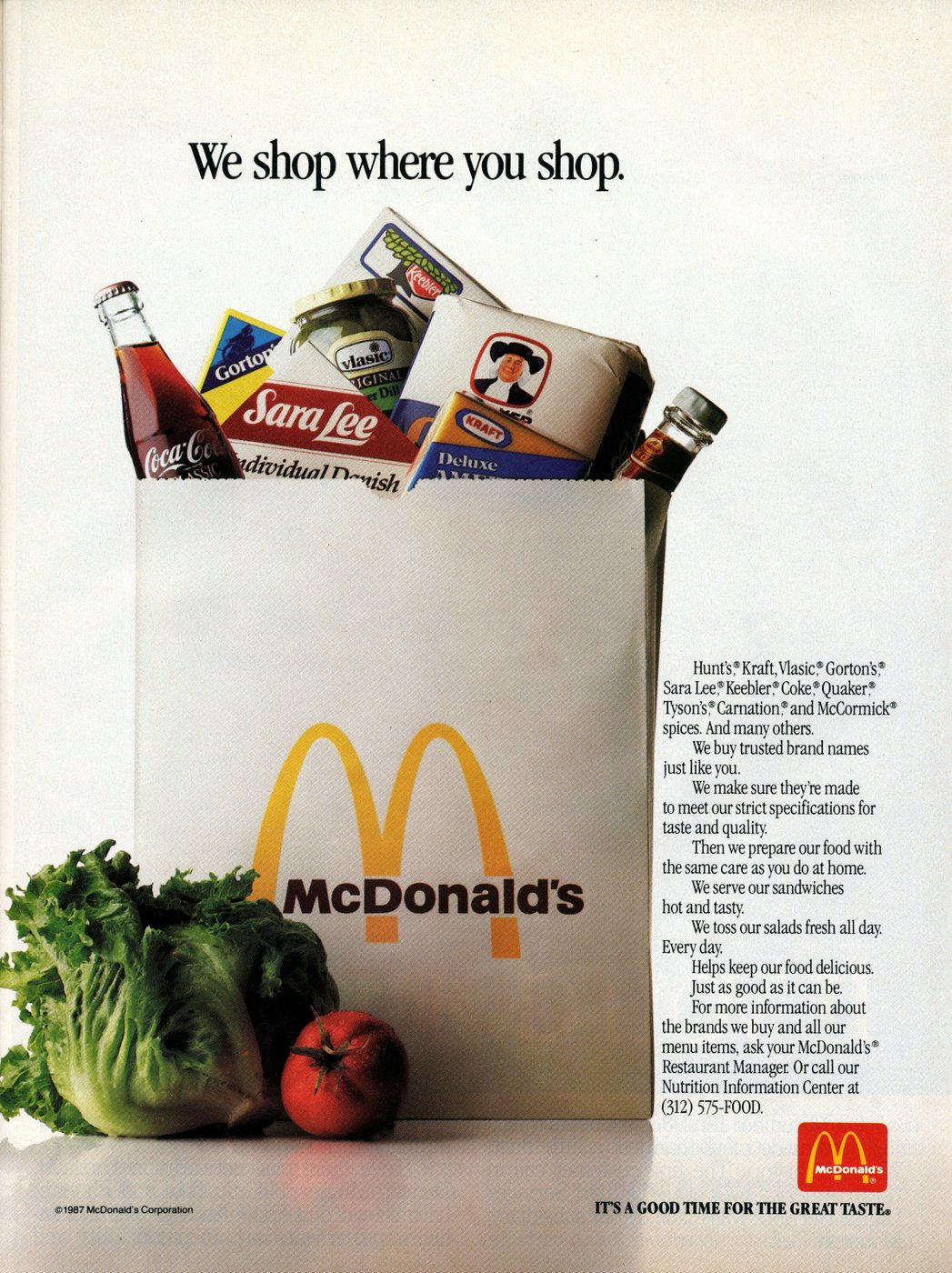 Vintage McDonald's salad ads from 1987 (2)