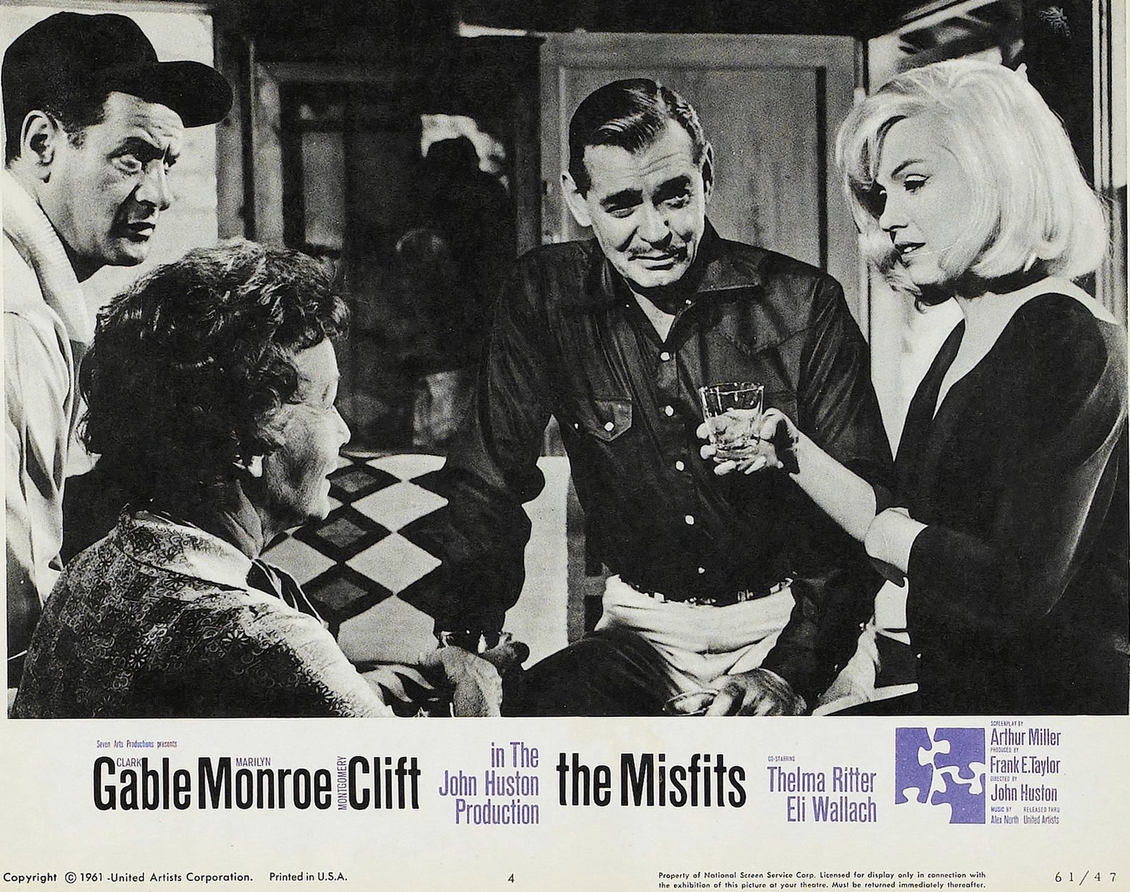 Vintage Misfits movie still (1961) via ClickAmericana com