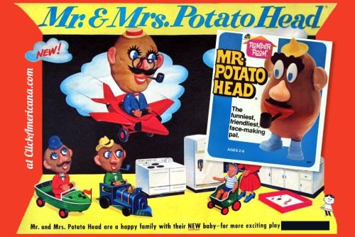 Vintage Mr and Mrs Potato Head toys - Click Americana