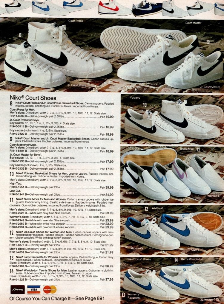 1980's nike sneakers