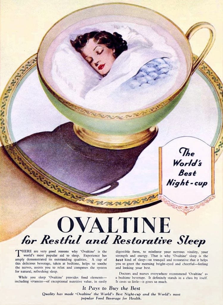 Vintage Ovaltine See 60 years of the chocolate malt milk drink mix