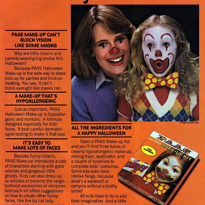 Vintage Paas Halloween makeup kits from the 80s