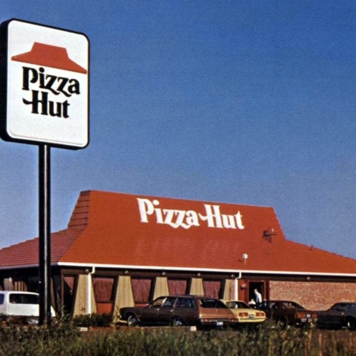 Vintage Pizza Hut restaurants and foods from the 70s