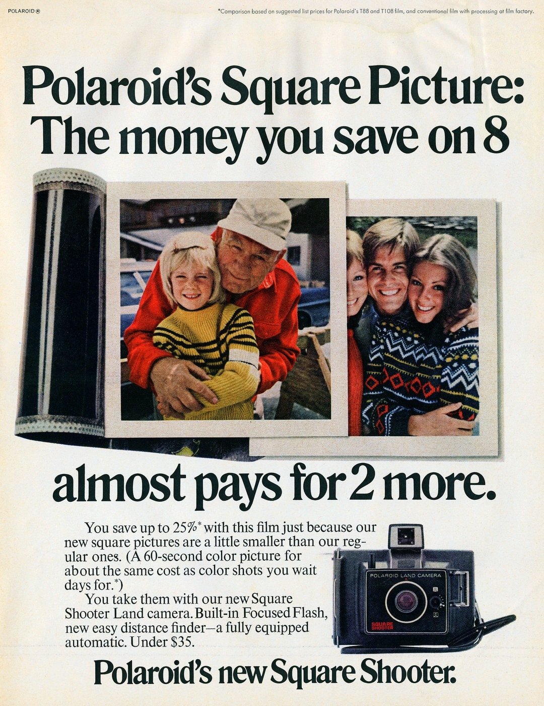 Vintage Polaroid Square Shooter 1971