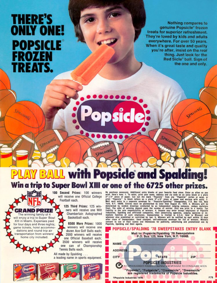 Vintage Popsicles, frozen treats & ice pops Click Americana