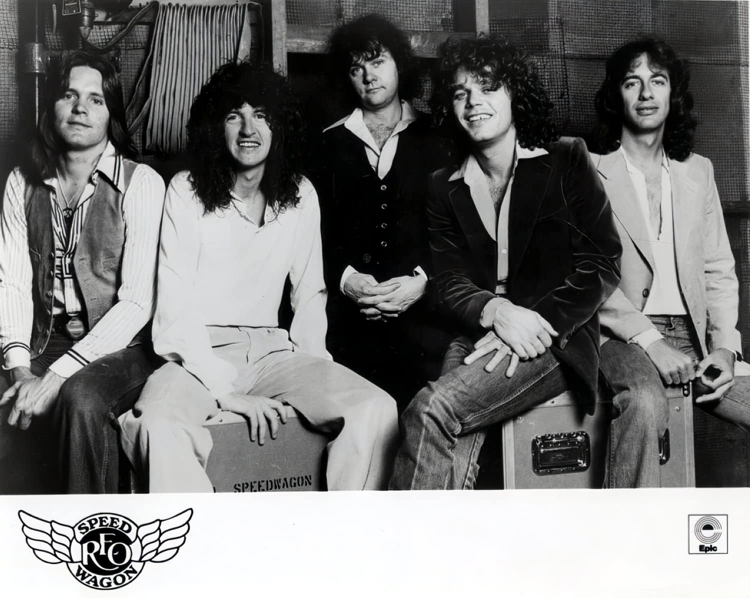 Vintage REO Speedwagon band promo photo - Epic