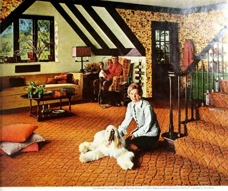 See 70 vintage sculptured & textured carpets that gave homes an old