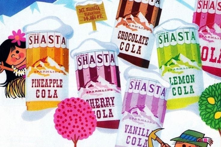 Vintage Shasta sodas