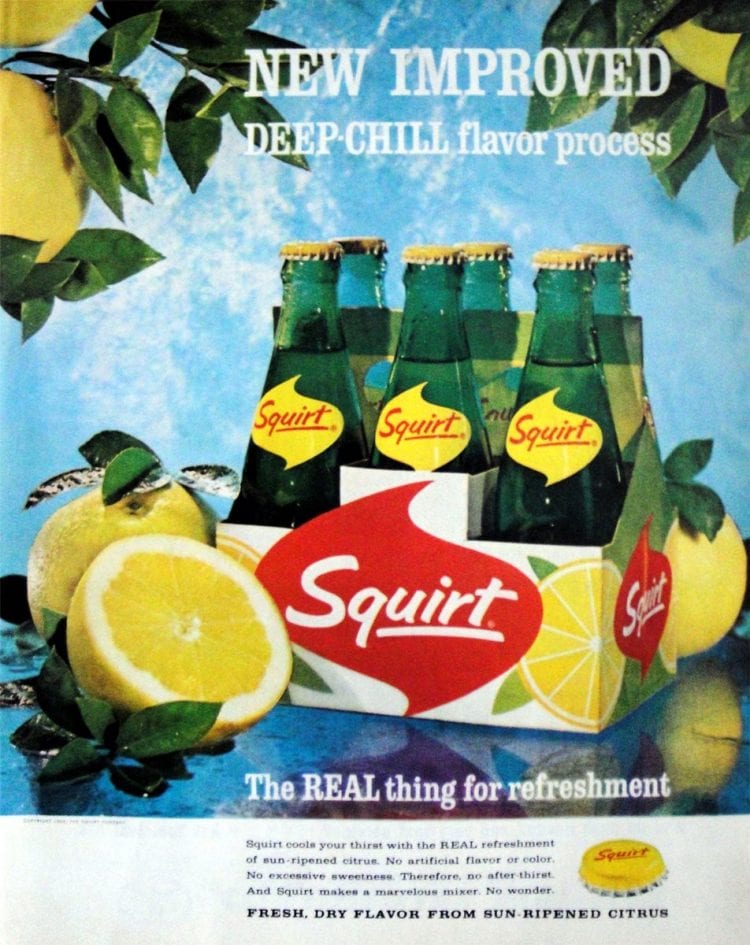 Why vintage Squirt soda wasn't sweet like other soft drinks, plus five