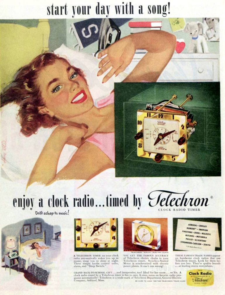 See the oldfashioned clock radios that used to be on almost every
