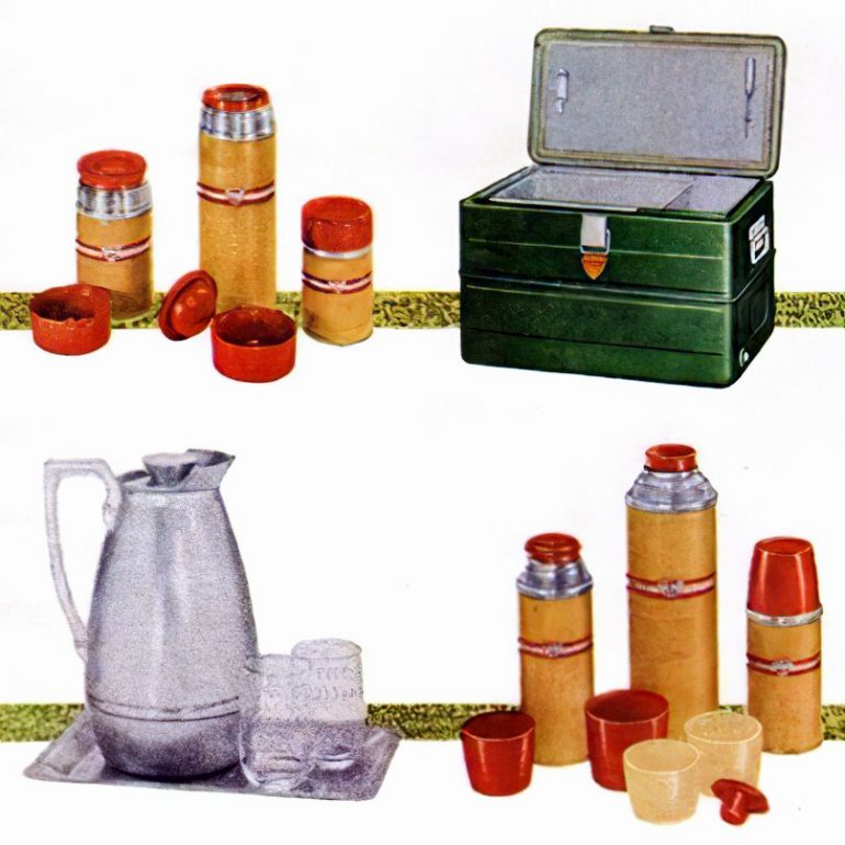 Remember how much we loved fun vintage Thermos vacuum bottles in the 50s, 60s & 70s? Click