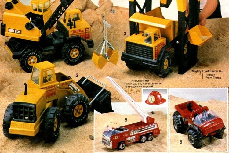 Get a load of these fun vintage Tonka trucks & other old Tonka toys