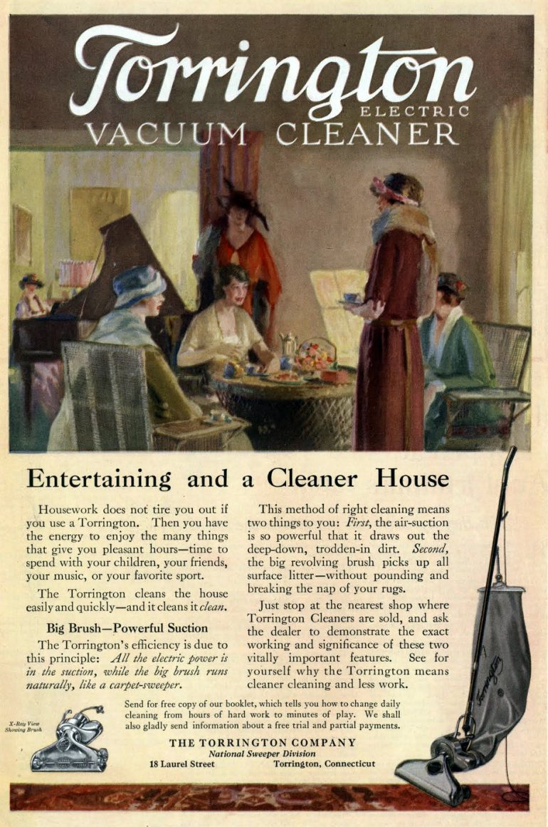 The first vintage vacuum cleaners & the history of the famous Hoover