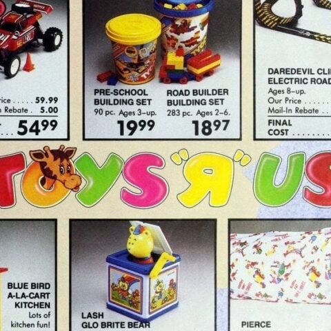 Vintage Toys R Us catalog of Christmas gifts 80s Out of this World Toy Book (1986)