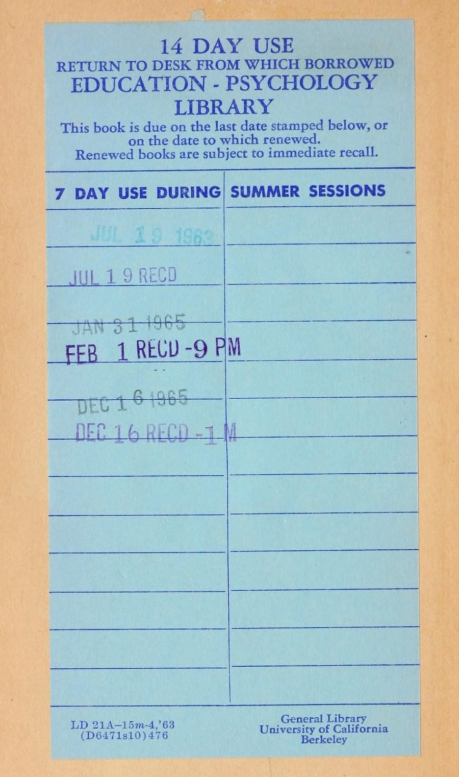 Remember vintage library checkout cards & due date slips? Click Americana