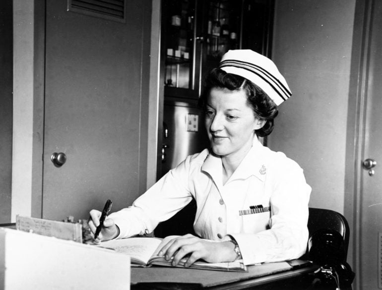 See how vintage nursing uniforms evolved from starched whites to comfy
