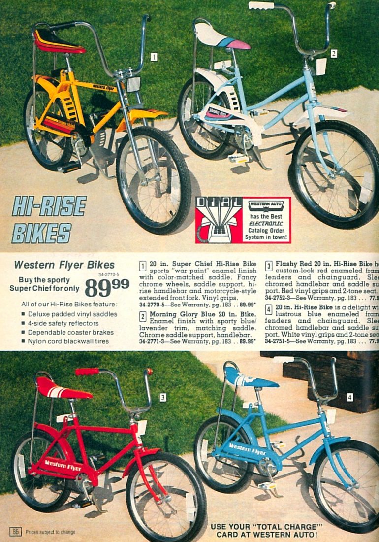 70s banana seat bikes