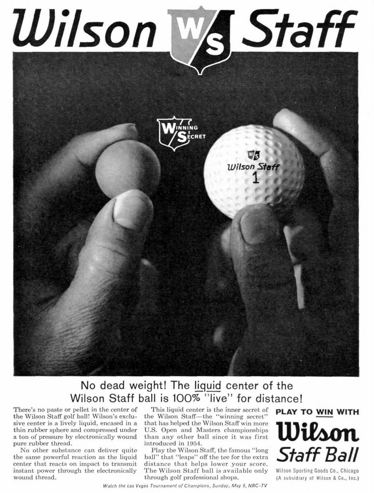 Golf ball history: The sport's evolution from stuffed leather to space-age science 13 Vintage Wilson Staff balls (1963) via ClickAmericana com