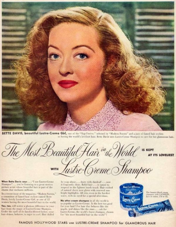 LustreCreme shampoo was popular with the most famous actresses of the