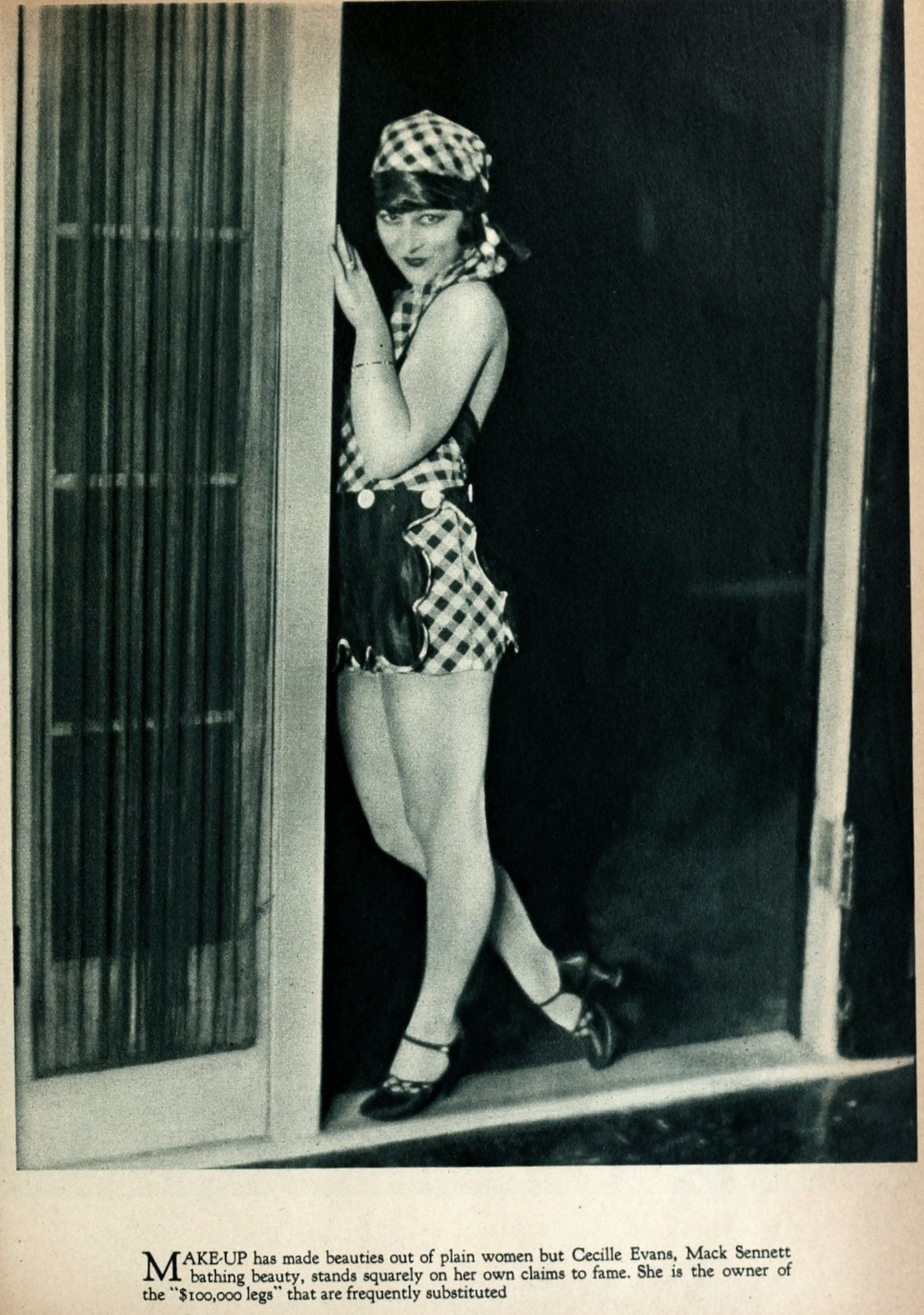 Vintage actress Cecille Evans (1924) via ClickAmericana com