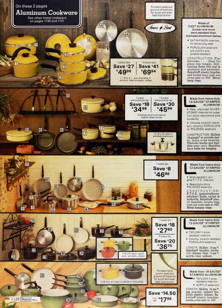 These vintage pots and pans from the 70s may seem kitschy now, but they