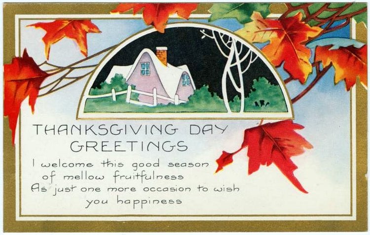 Thanksgiving gratitude means more when you live it: A simple & timeless idea from 1914 1 Vintage and antique Thanksgiving postcards from the early 1900s (2)
