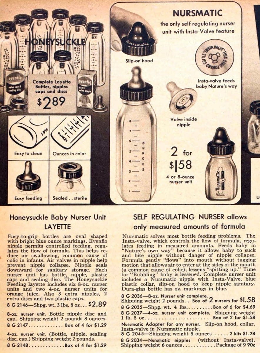See the fascinating evolution of vintage baby bottles over 80+ years