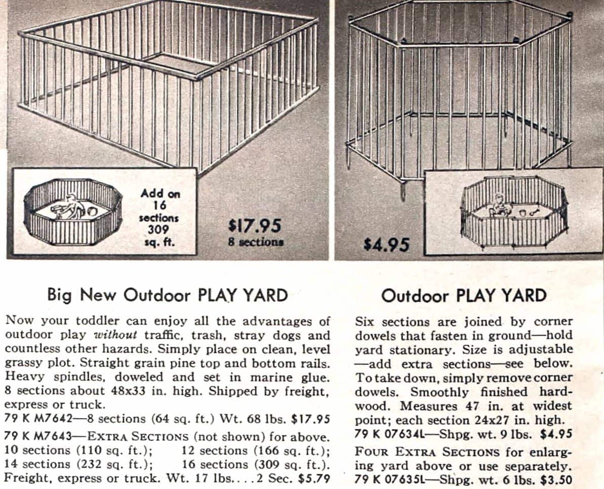 Vintage baby gear from the 1950s promised safety, savings & style 10 Vintage baby gear - folding play yards from the 50s