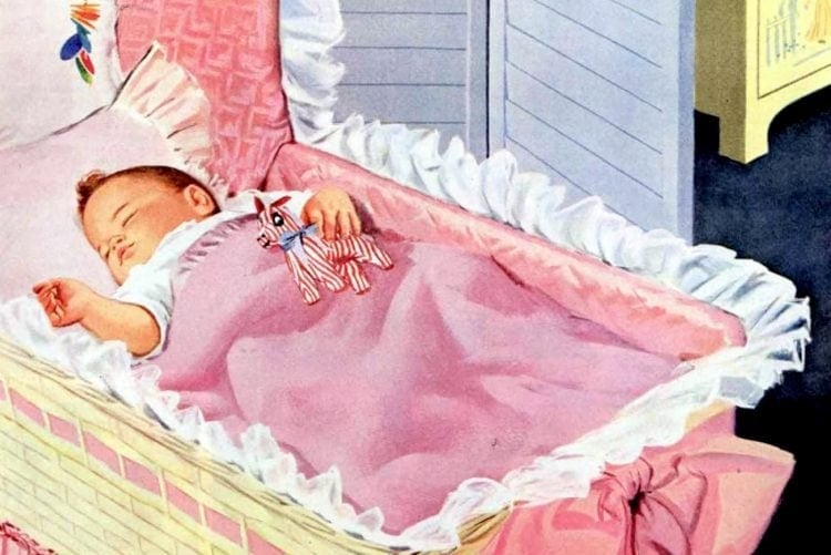 Vintage baby gear from the 1950s