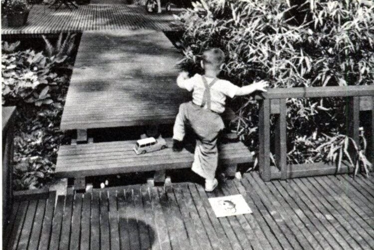 Decks and wood pathways from 1960