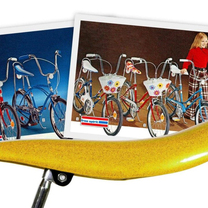 Vintage banana seat bikes for kids from the '60s & '70s