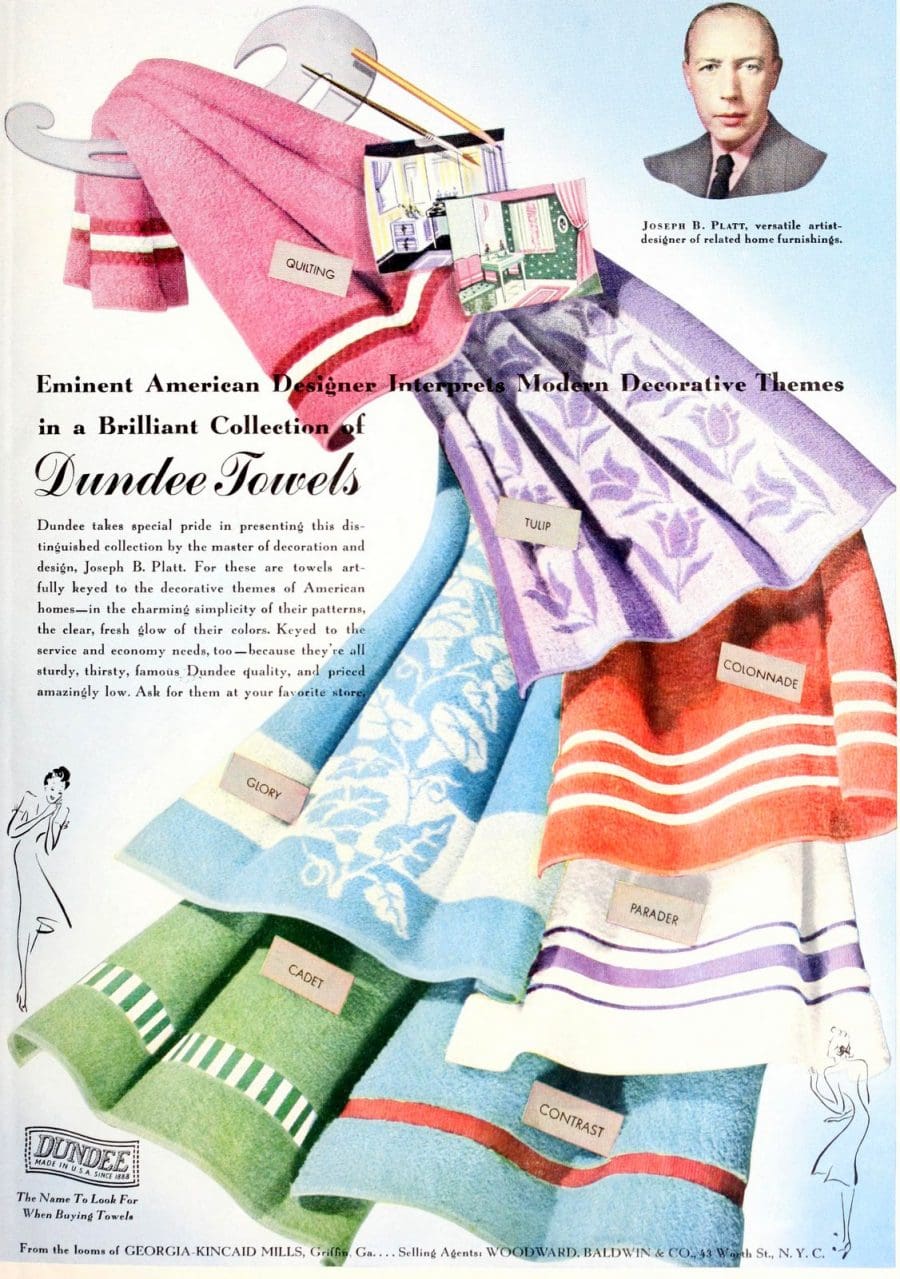 We found 50+ fun & funky vintage bath towels that will make you feel