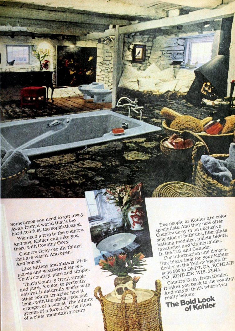 Colorful Kohler bathroom suites from the '60s & '70s Click Americana