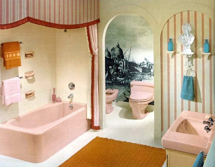 60 vintage '60s bathrooms with serious style: Sunken tubs, glam ...