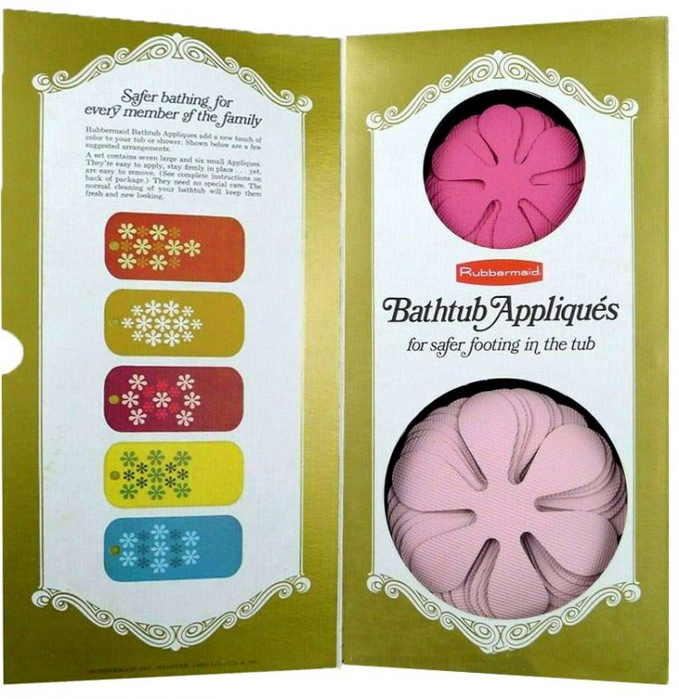 Remember bathtub appliques from the 60s & 70s the flowershaped