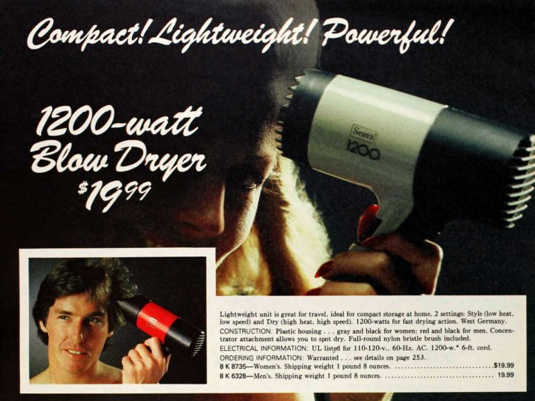 See 30 fab vintage blow dryers & handheld hair stylers from the 70s
