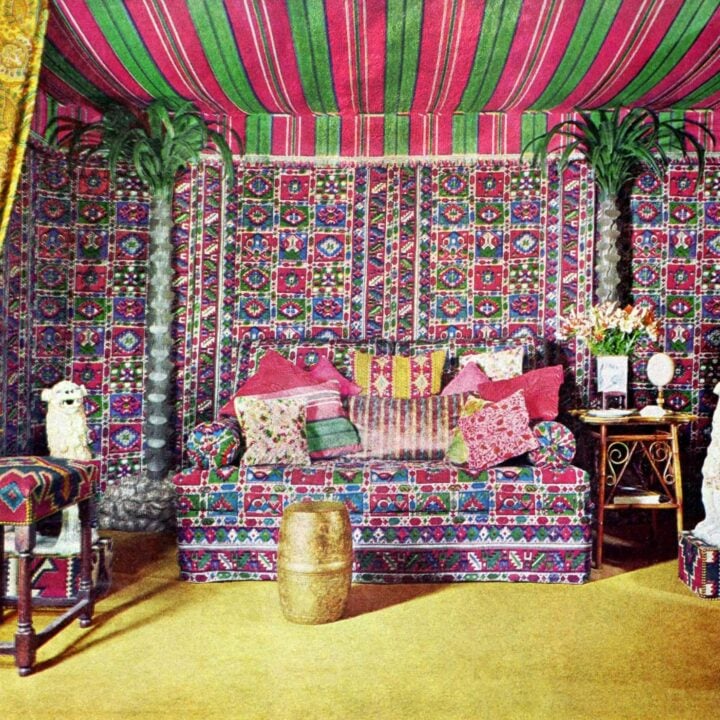 Vintage boho-style tented nook (1967)