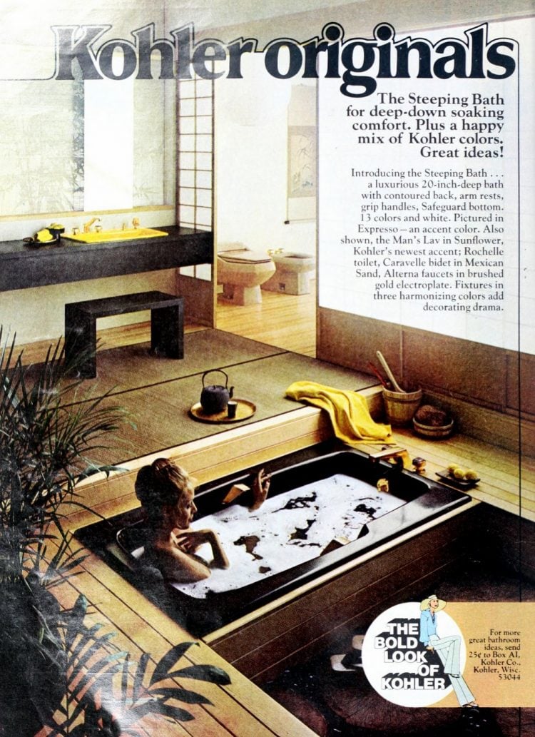 Fantastic retro 1970s bathroom decor styles & ideas - Click Americana