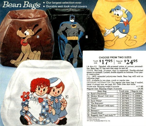 Vintage bean bags & bean bag chairs The retro 70s casual seating fad