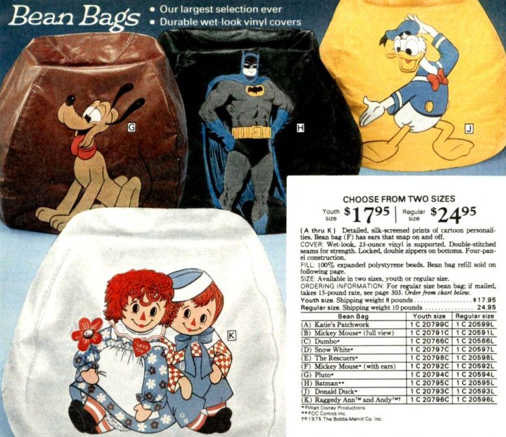 Vintage bean bags & bean bag chairs The retro 70s casual seating fad