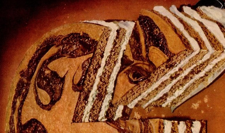 Classic chocolate & vanilla pinwheel cake recipe: No frosting - the chocolate topping is baked in - 