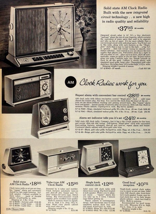 See the oldfashioned clock radios that used to be on almost every