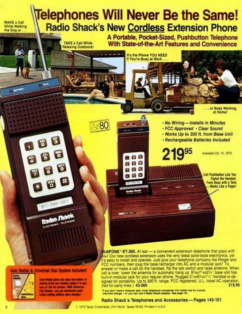 Vintage 1980s cordless phones completely changed how we talked to each