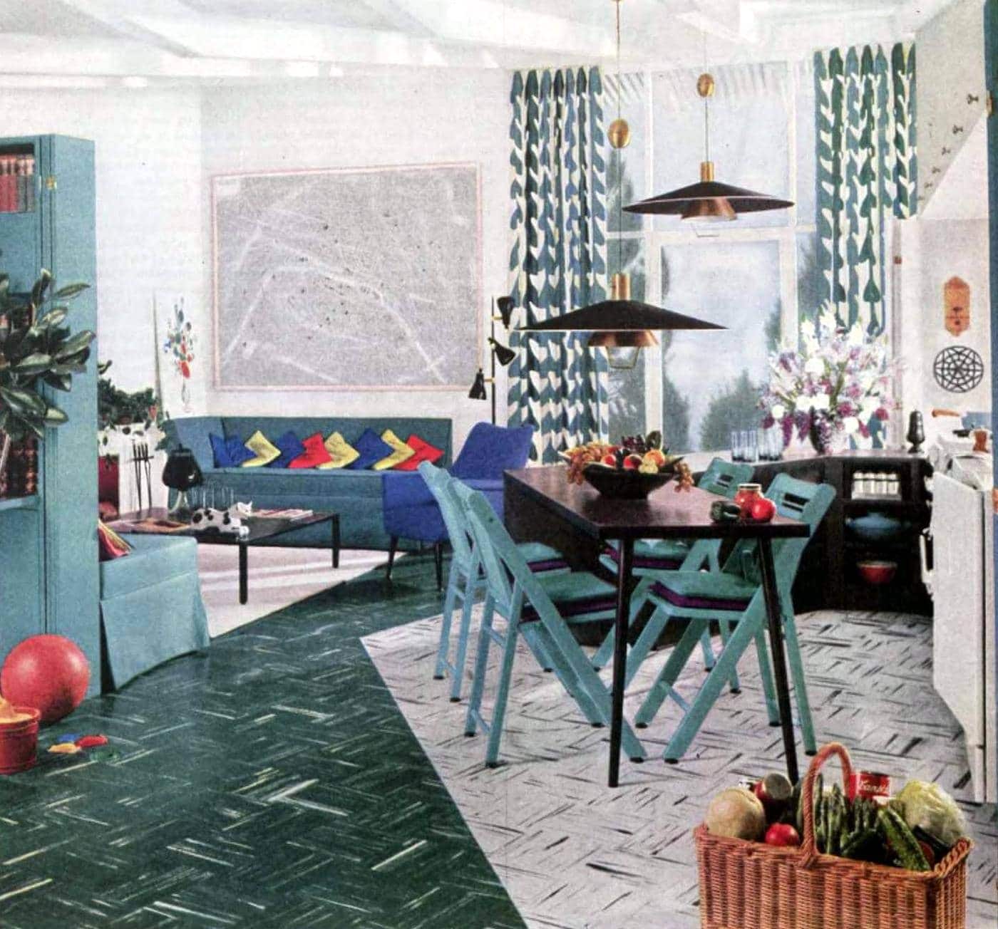 Spacesaving small home decorating hints the '50s way Click Americana