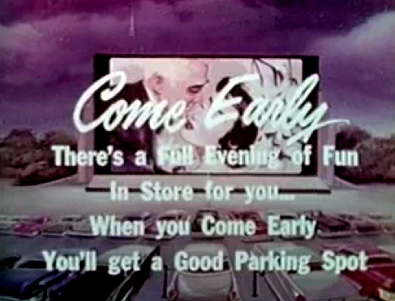 Vintage drive-in movie theater intermission reel clip (2)