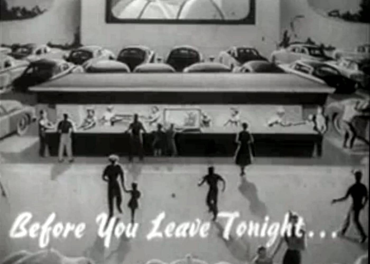 Vintage drive-in movie theater intermission reel clip (5)