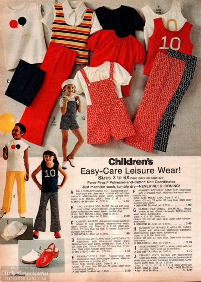 '70s clothes for girls from the 1973 JC Penney catalog - Click Americana