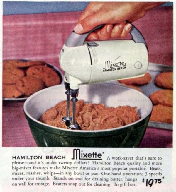 See 10 vintage portable electric hand mixers & beaters from the 50s